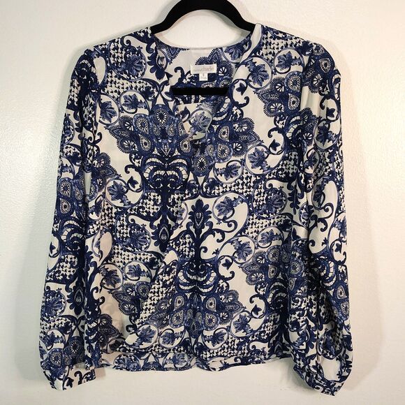 FUN Casual BOHO Blouses BUNDLE Sz SMALL Women's Long & Short Sleeve MIXED LOT - Picture 6 of 10